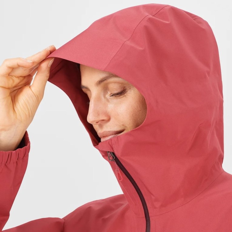 Salomon Outline GTX 2.5L Women's Shell Jackets Red | CA 67G31